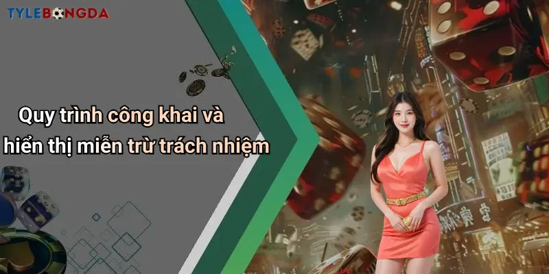 Quy trình công khai và hiển thị miễn trừ trách nhiệm