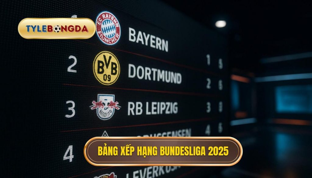 Bảng xếp hạng Bundesliga 2025