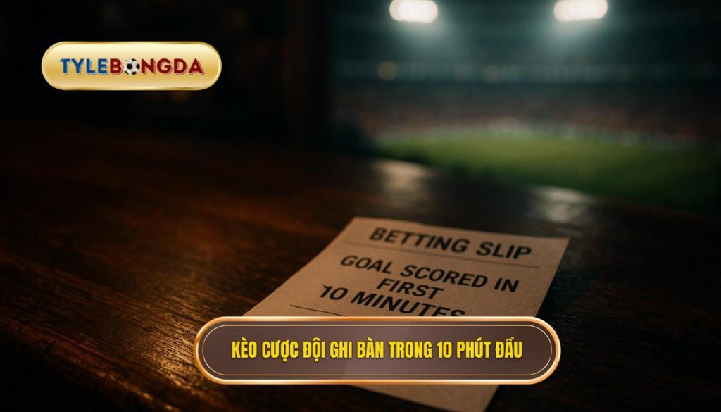 Kèo cược đội ghi bàn trong 10 phút đầu