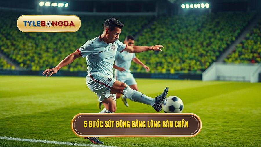 Quy trình 5 bước thực hiện Kỹ thuật sút bóng bằng lòng bàn chân phải chuẩn SEO
