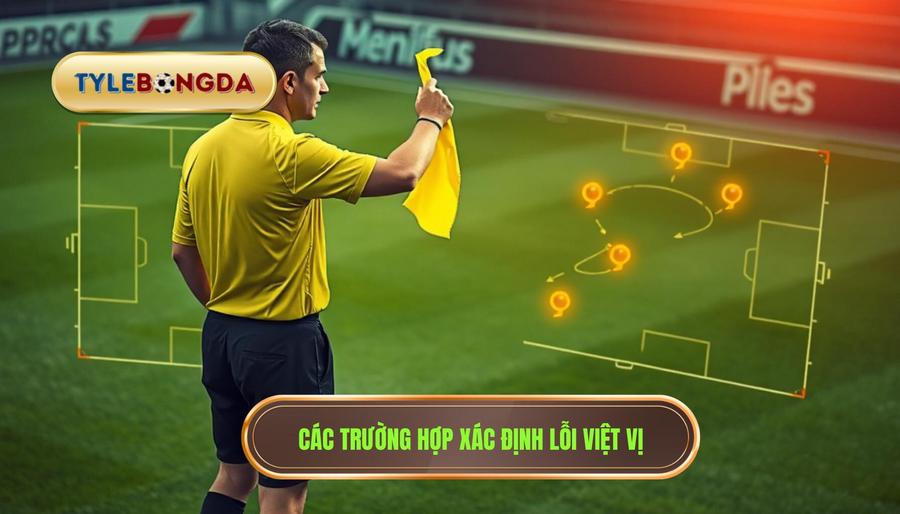 Các trường hợp xác định lỗi việt vị